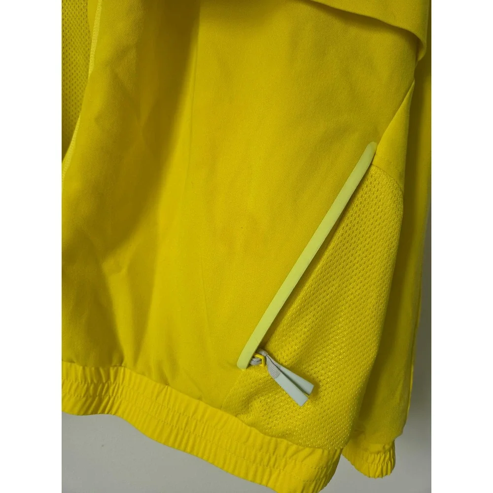 FIGS Technical Collection Scrub Jacket Yellow Full Zip Mesh Panel Large